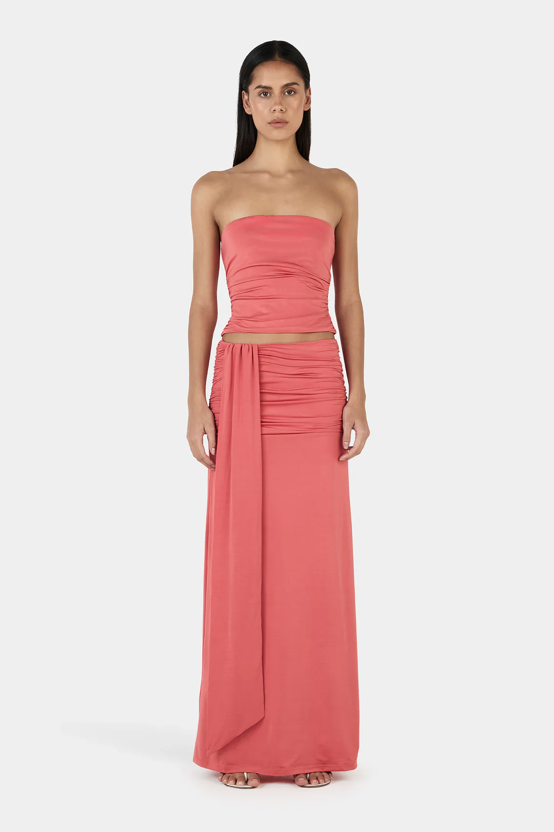 Watermelon Kiss Wrap Crop Top