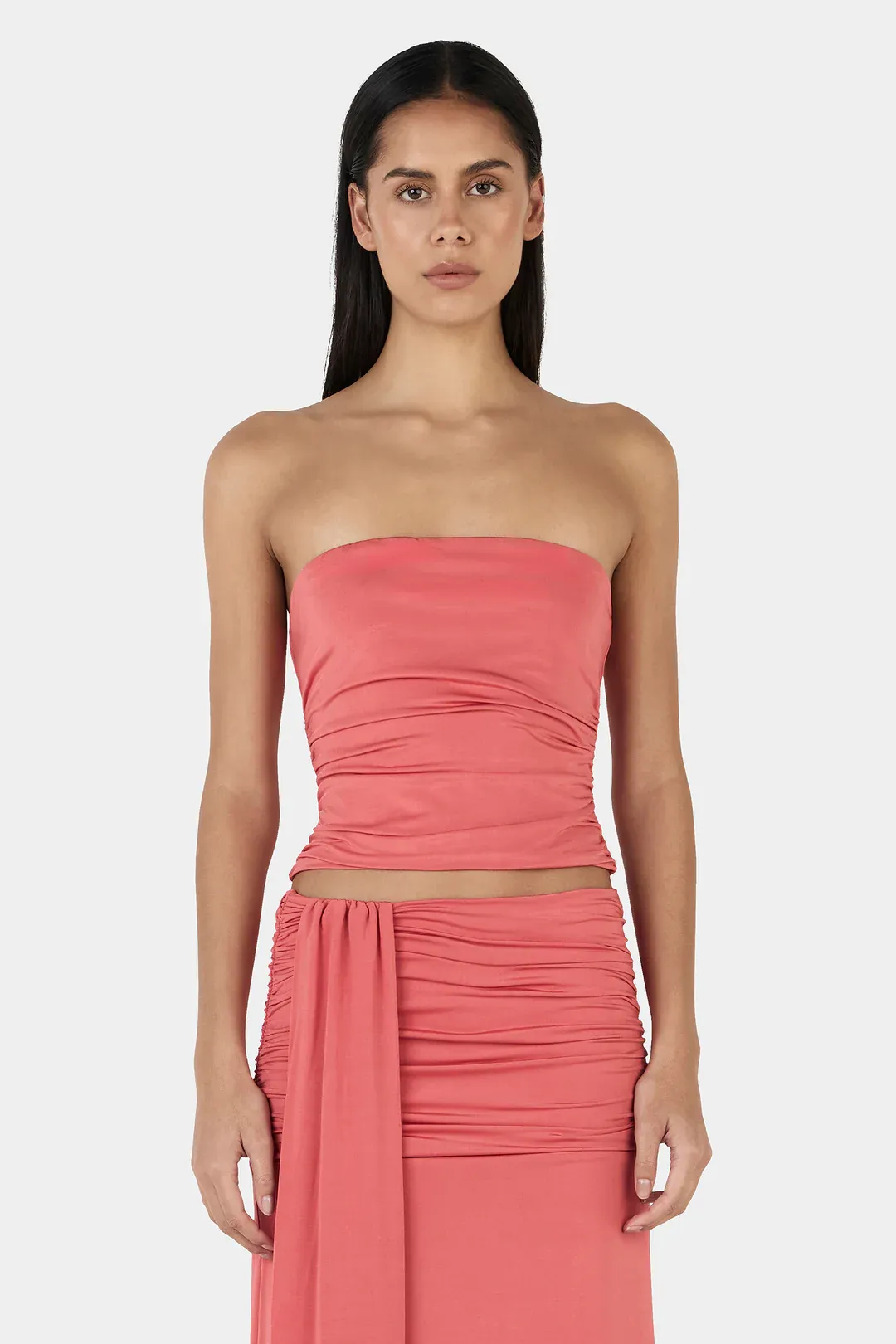 Watermelon Kiss Wrap Crop Top