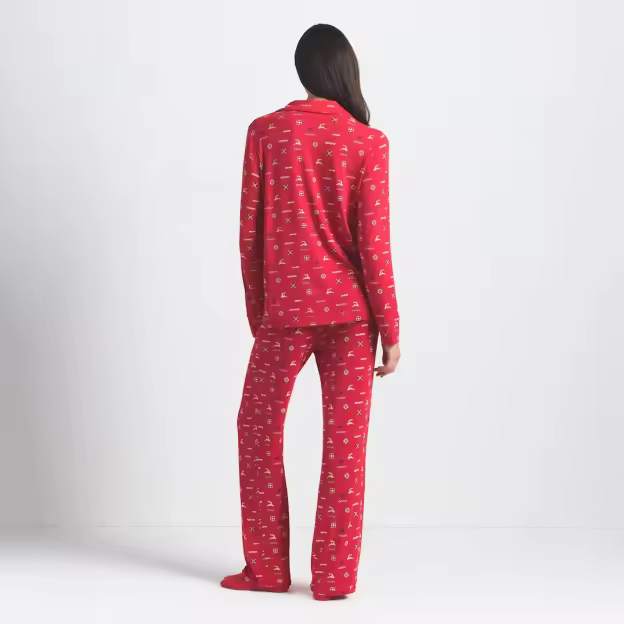 Christmas Print Cozy Pajama Set