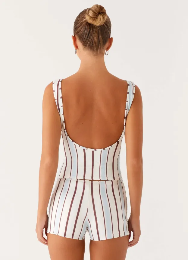 Blue Striped Tank Top – Casual Everyday Essential