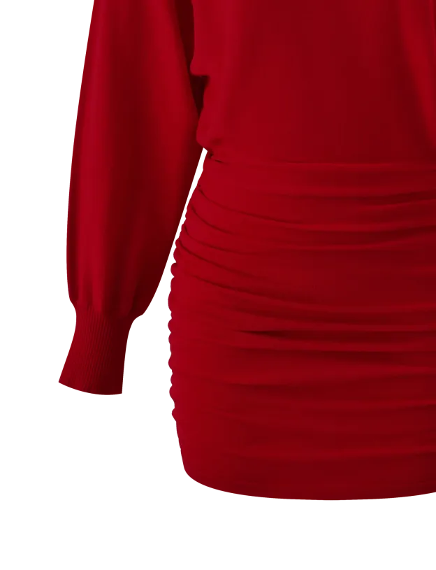 Rosy Flame Serenade Mini Dress