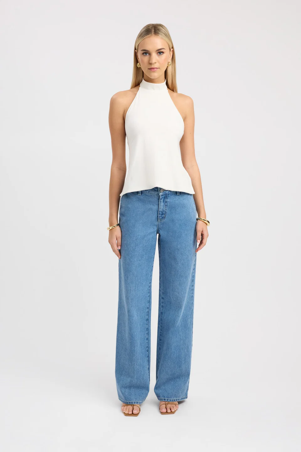Ivory Halo Backless Top