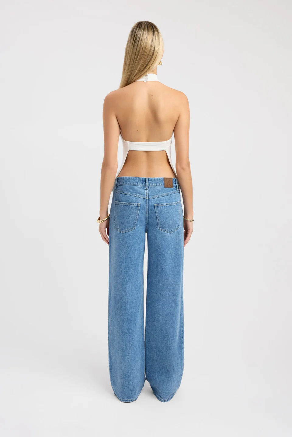 Ivory Halo Backless Top