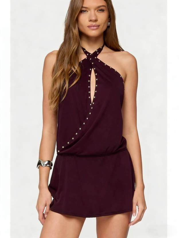 Amethyst Whisper Mini Dress