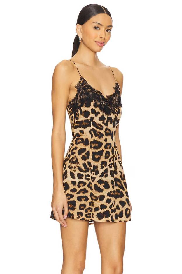 Siren Leopard Mini Dress