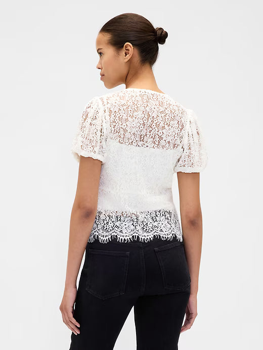 Lace Veil V-Top