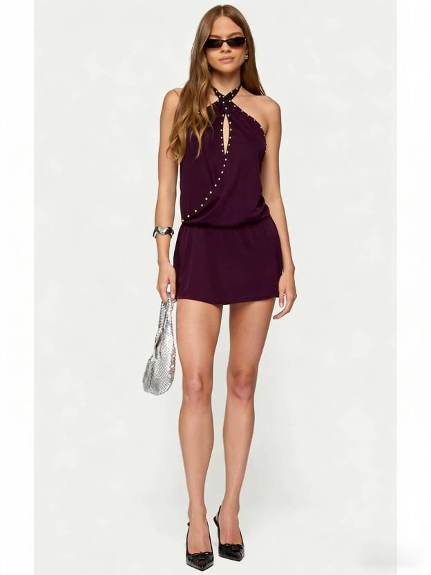 Amethyst Whisper Mini Dress