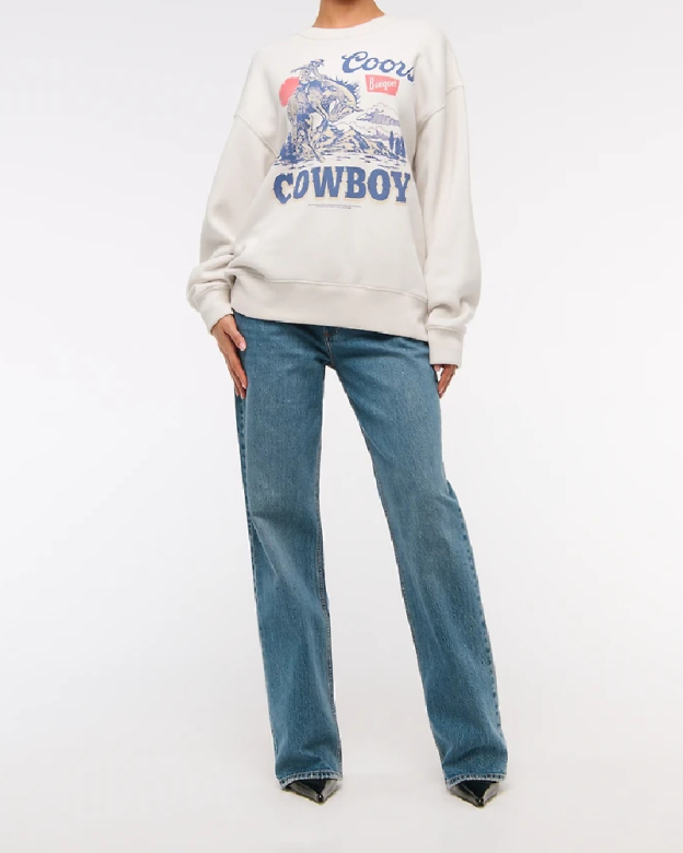 Coors Cowboy Graphic Sweatshirt - Western Vintage