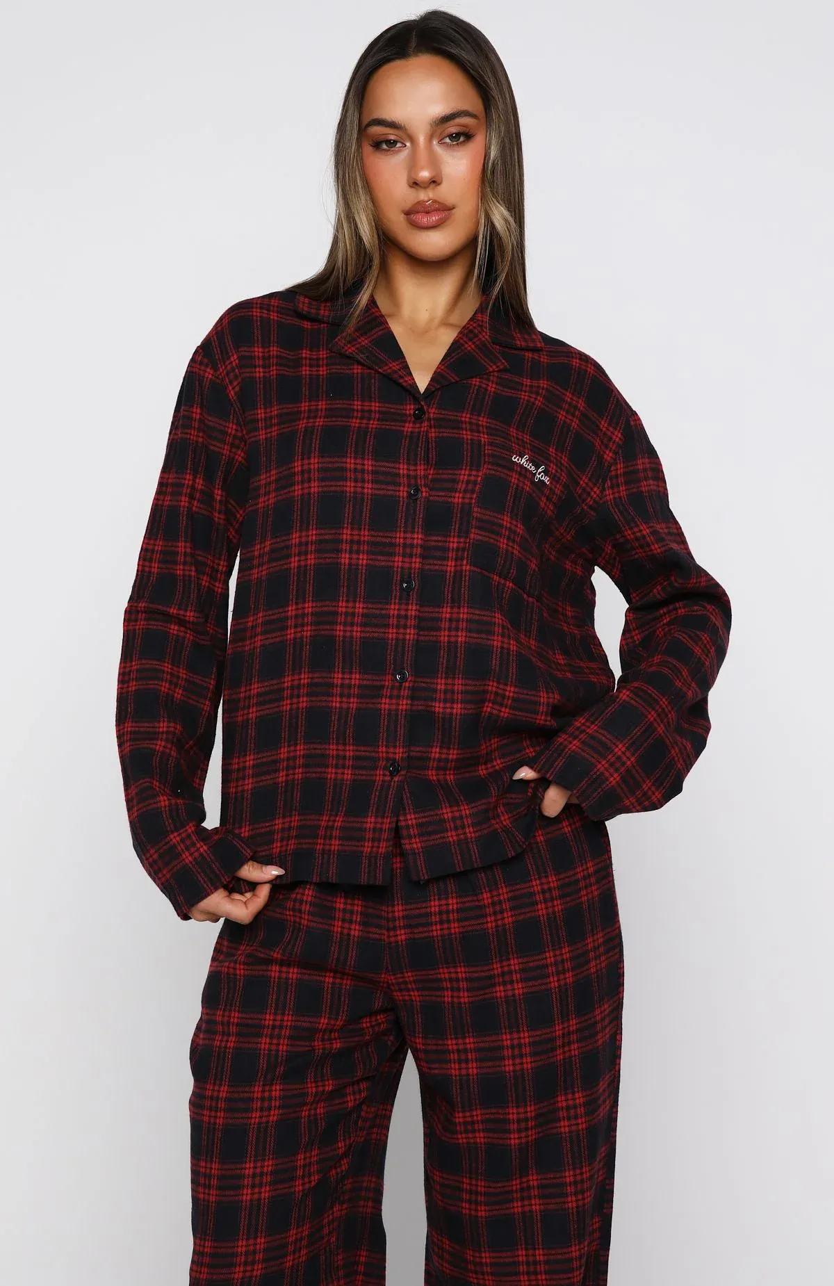 Christmas Plaid Pajama Set – Cozy Holiday Style