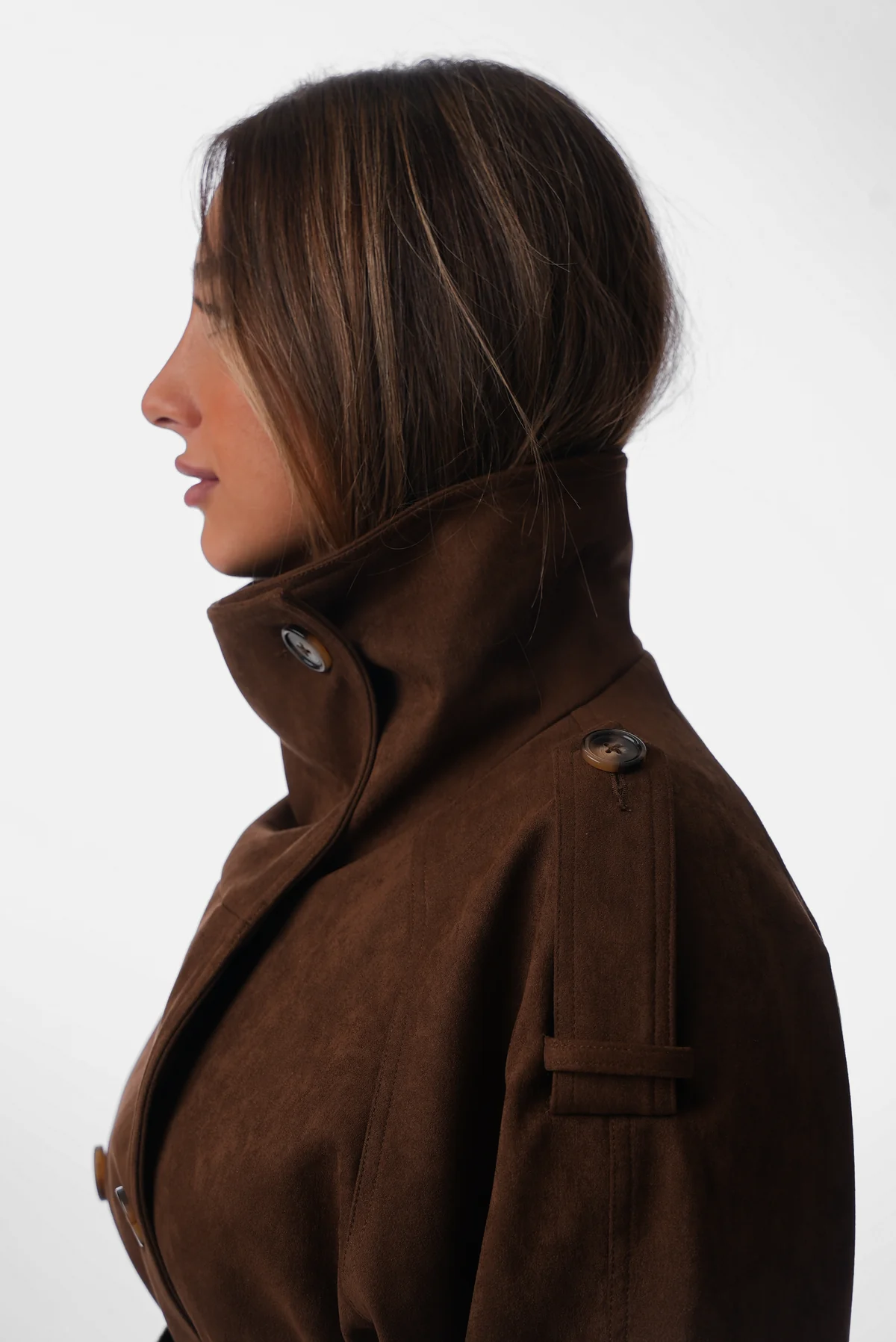 Cocoa Dusk Double-Breasted Jacket