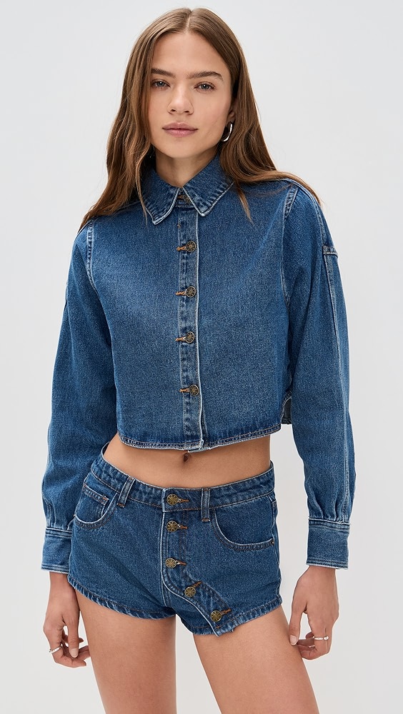 Moonlight Denim Shirt – Western Vintage Style