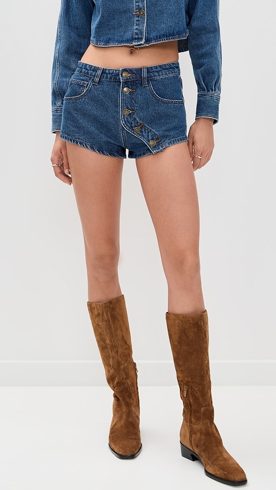 Moonlight Denim Shorts – Western Vintage Style