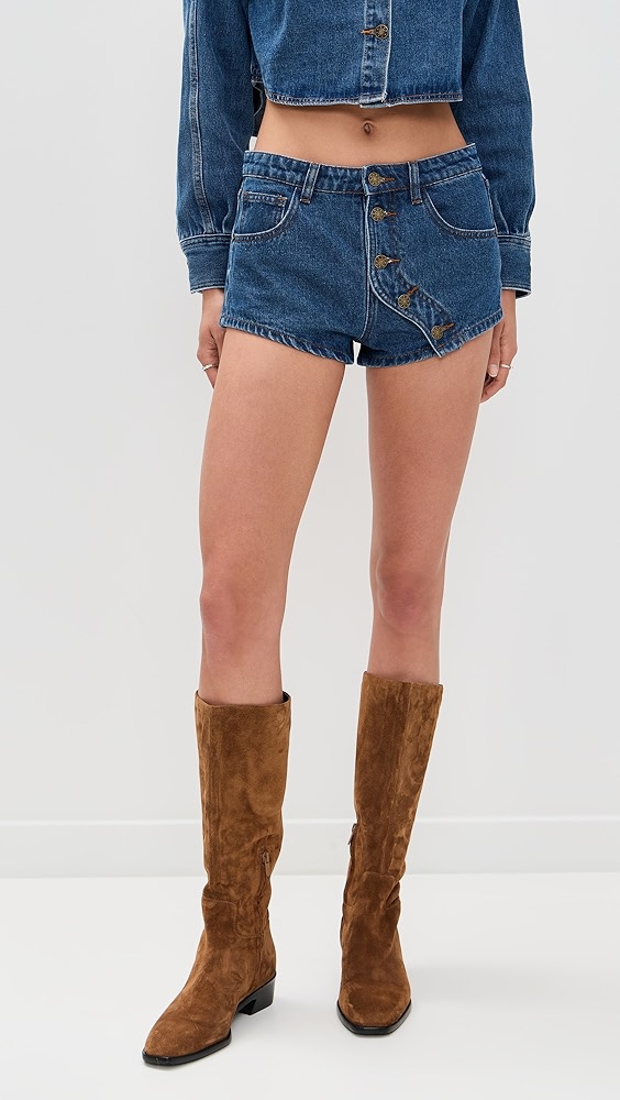 Moonlight Denim Shorts – Western Vintage Style