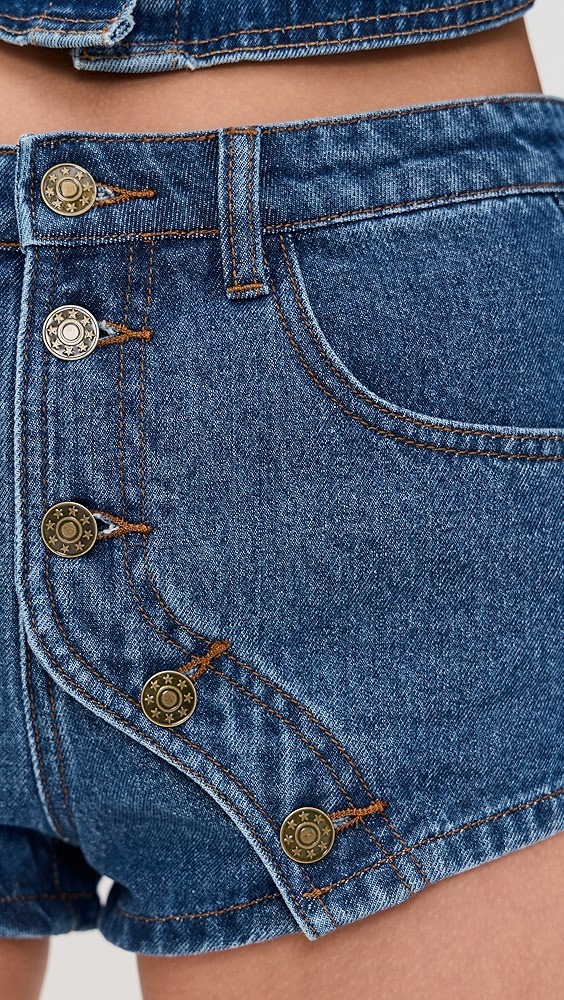 Moonlight Denim Shorts – Western Vintage Style