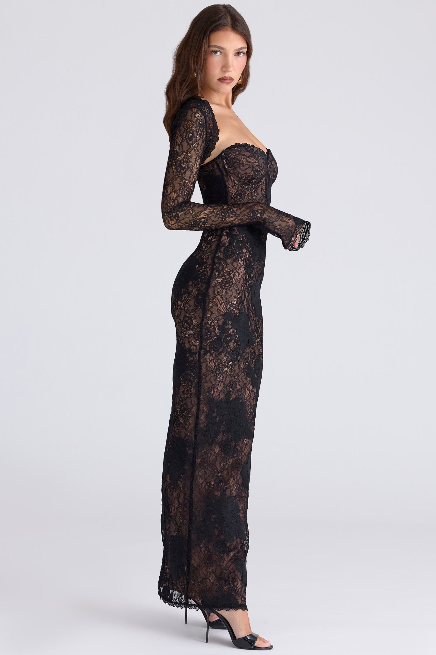 Noir Siren Lace Gown
