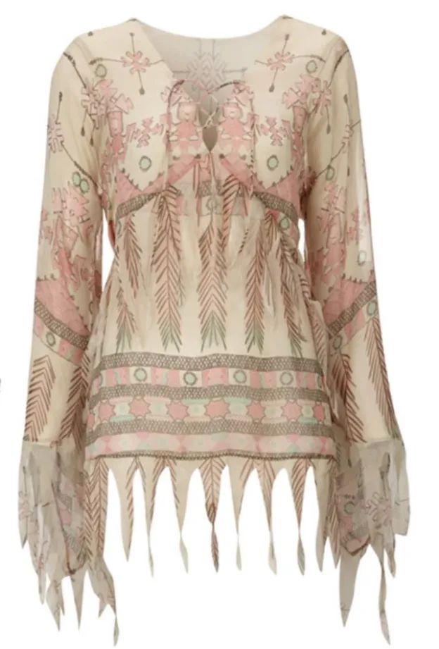 Aztec Breeze Chiffon Blouse