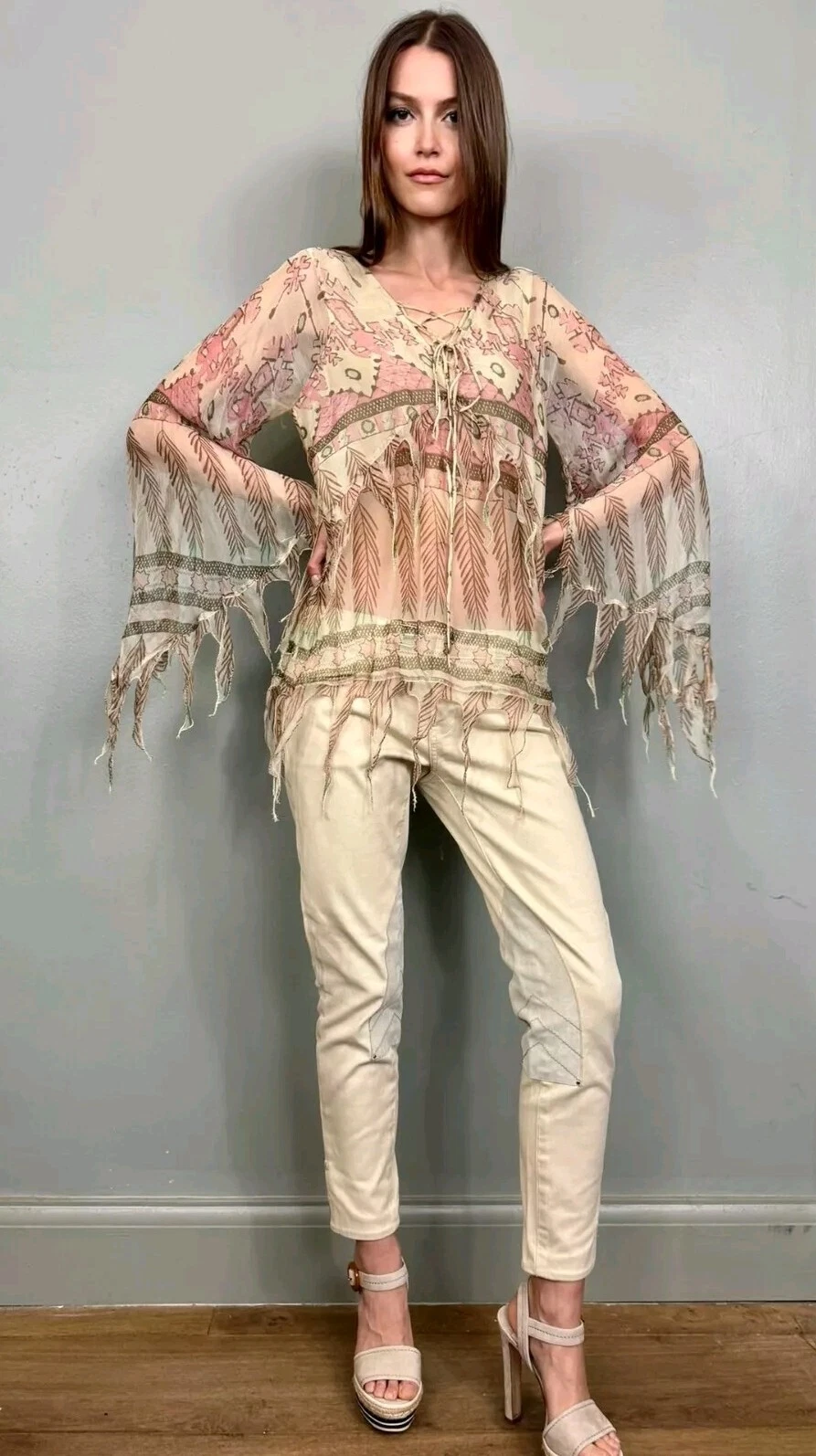 Aztec Breeze Chiffon Blouse