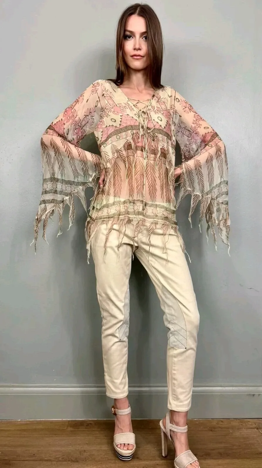 Aztec Breeze Chiffon Blouse