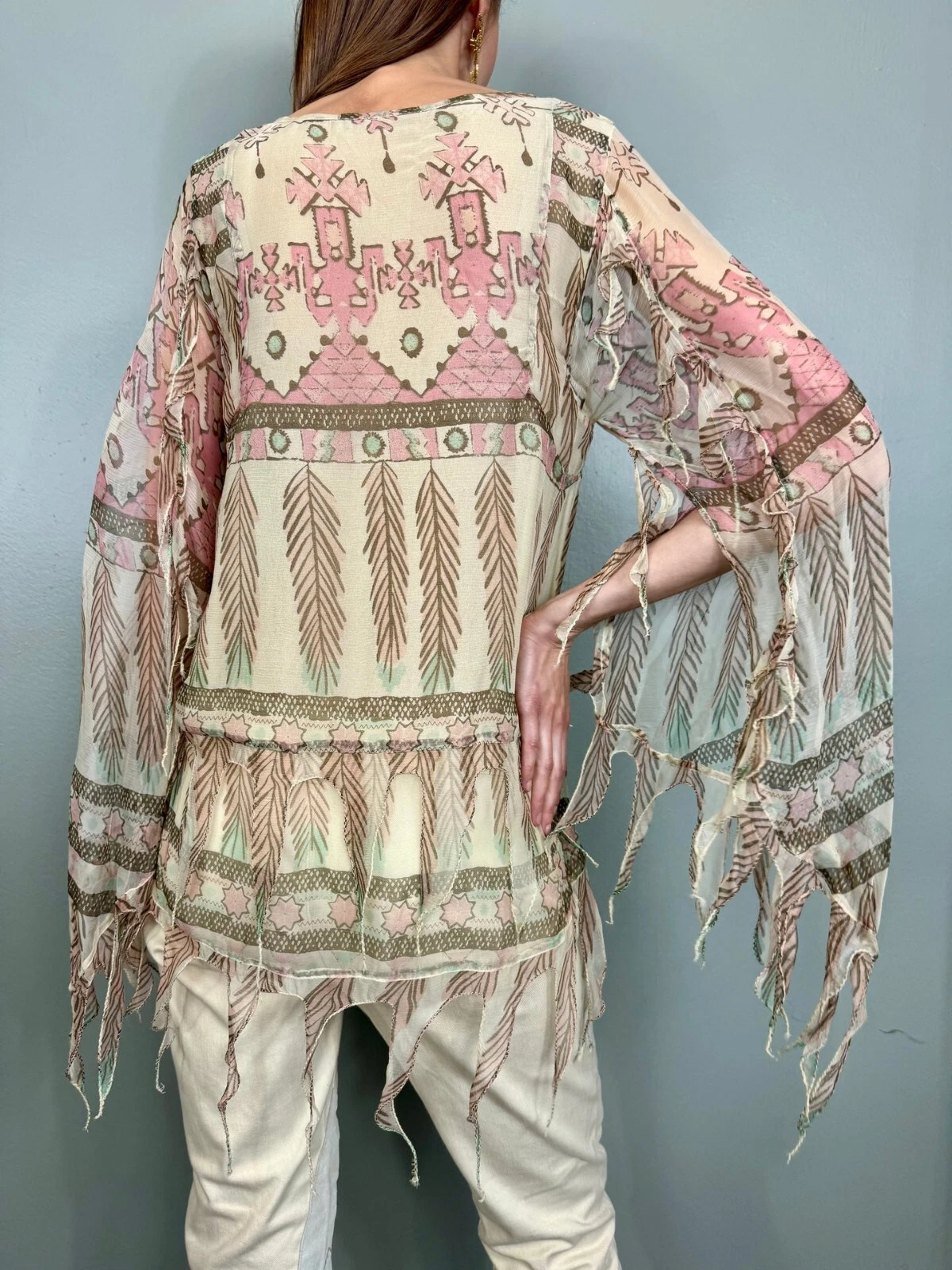 Aztec Breeze Chiffon Blouse