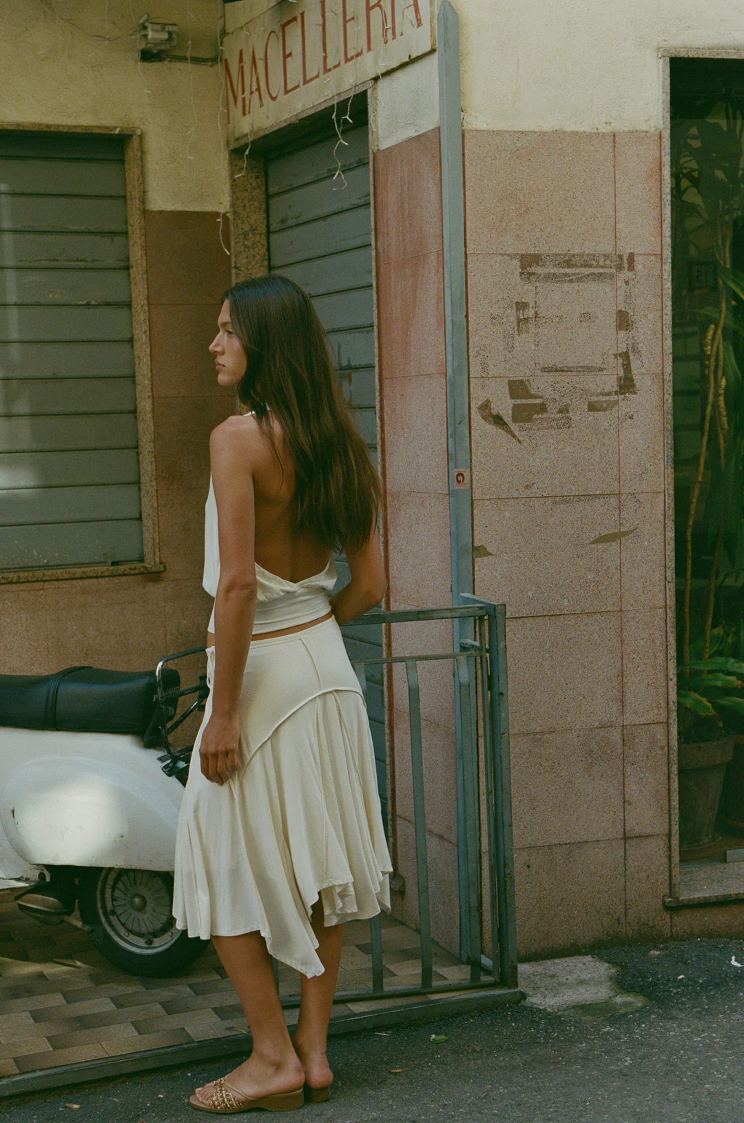Ivory Halo Halter Corset Top
