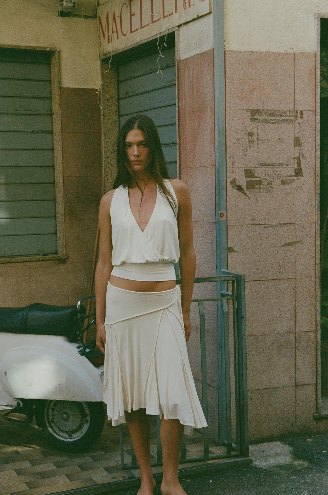 Ivory Halo Halter Corset Top