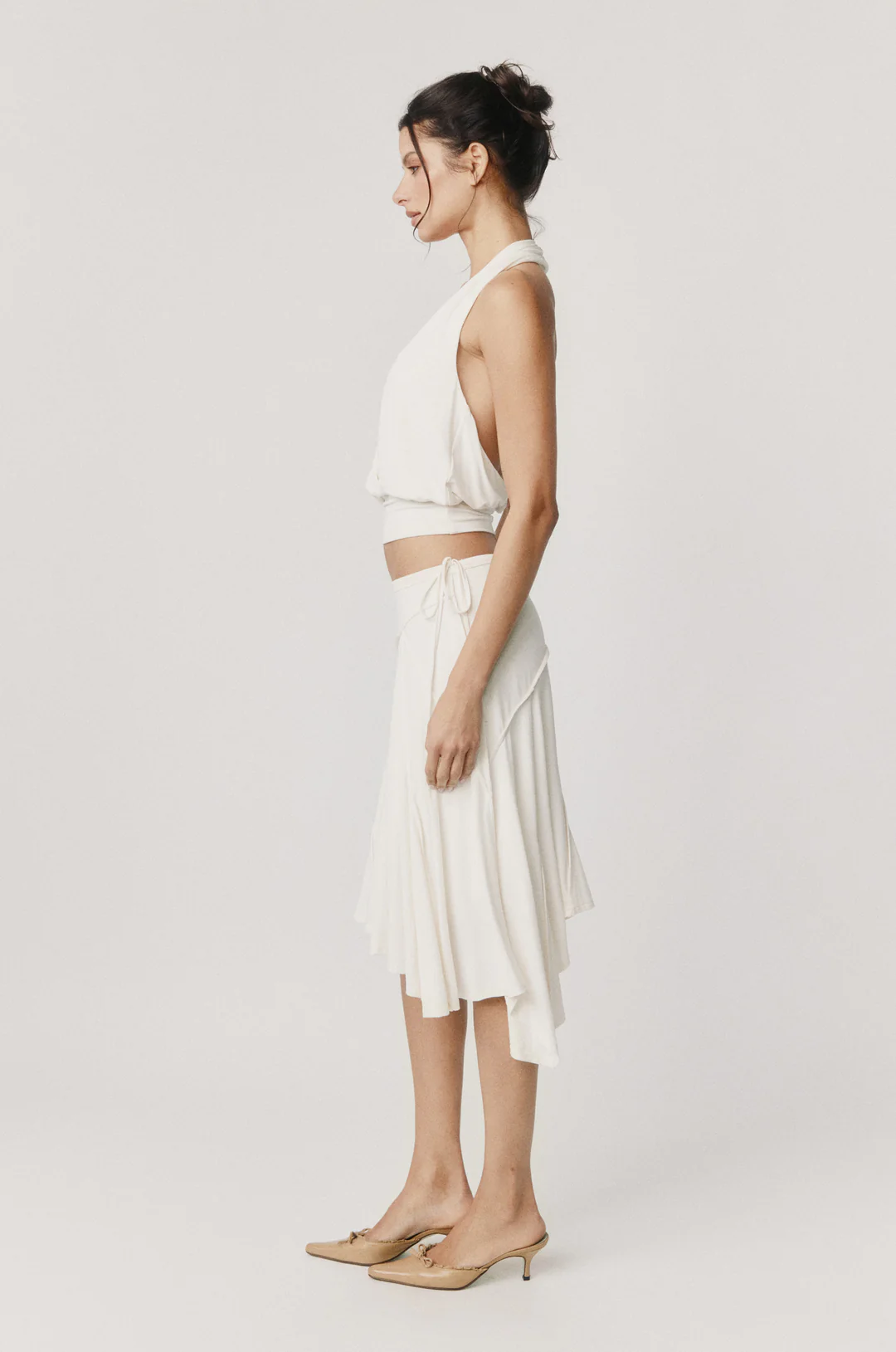 Ivory Halo Halter Corset Top