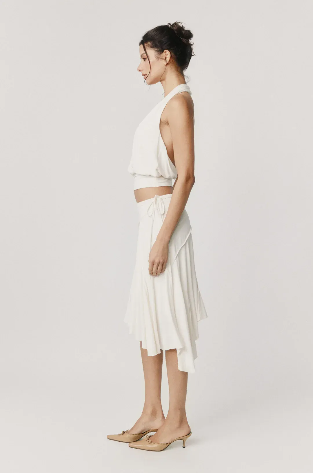 Ivory Halo Halter Corset Top