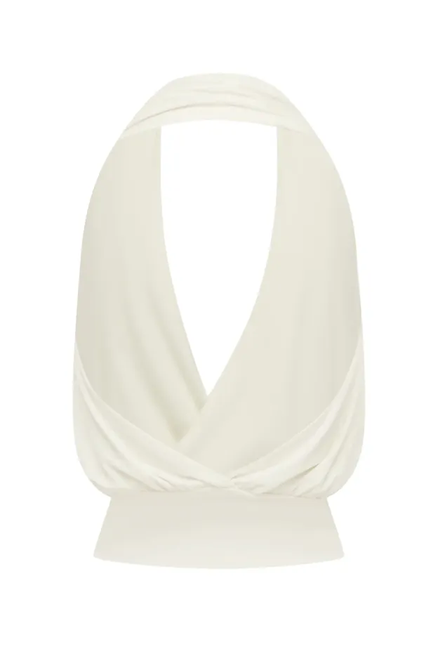 Ivory Halo Halter Corset Top