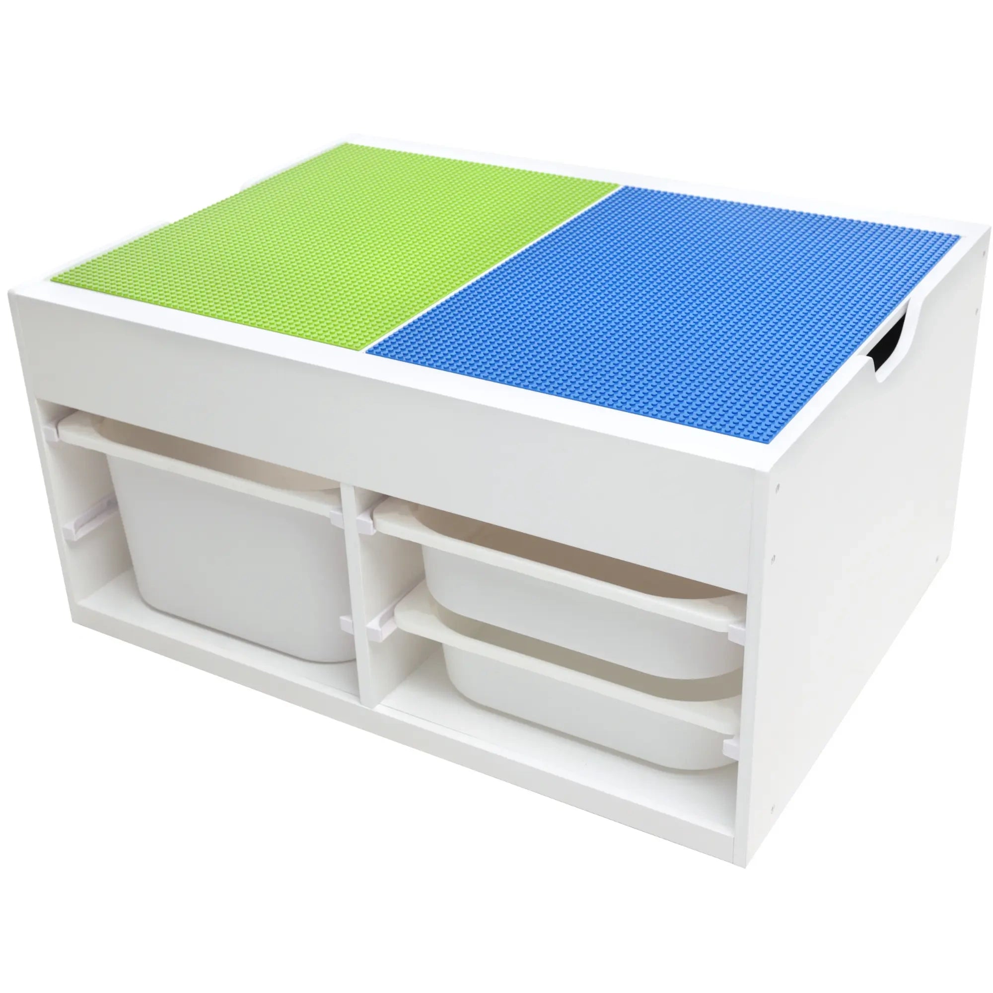 Multifunctional Children's Play Table - with Swivel Top and Storage Boxes