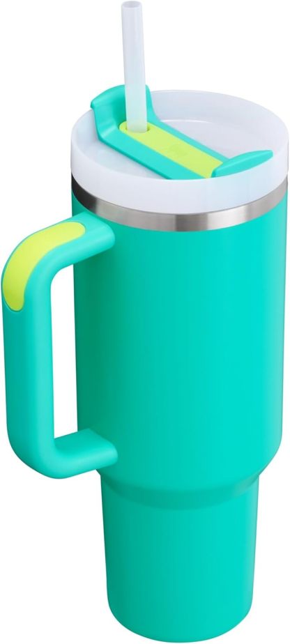Stanthtley Quencher H2.0 FlowState Stainless Steel Vacuum Insulated Tumbler with Lid and Straw for Water, Iced Tea or Coffee