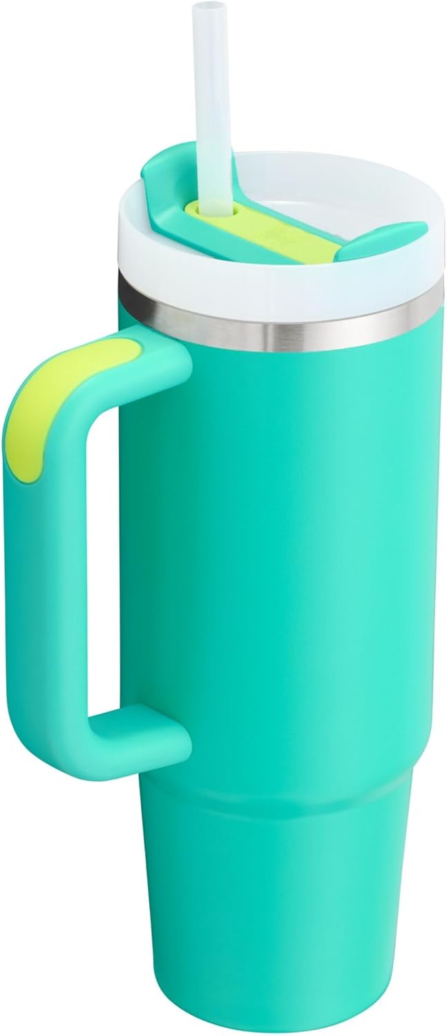 Stanthtley Quencher H2.0 FlowState Stainless Steel Vacuum Insulated Tumbler with Lid and Straw for Water, Iced Tea or Coffee