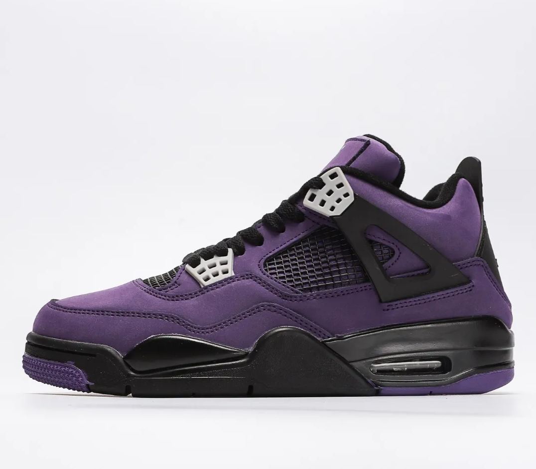 JordanAir Jordan 4 Retro OG Black Purple Retro Motorsports