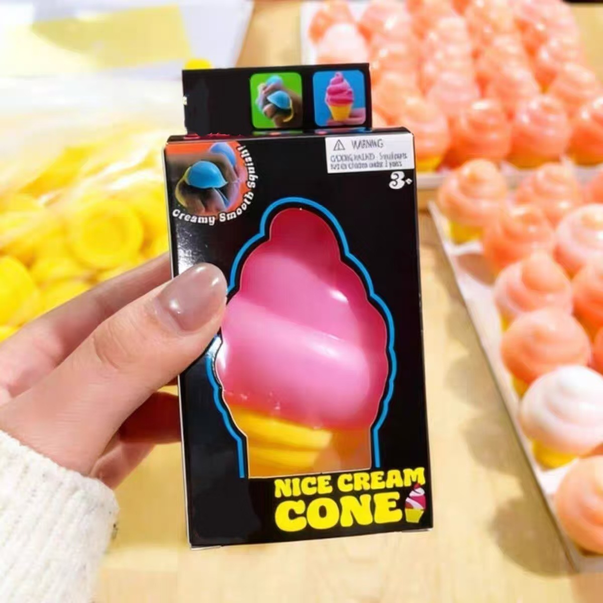 Nice Ice Cream Cone Sensory Squeeze Toy