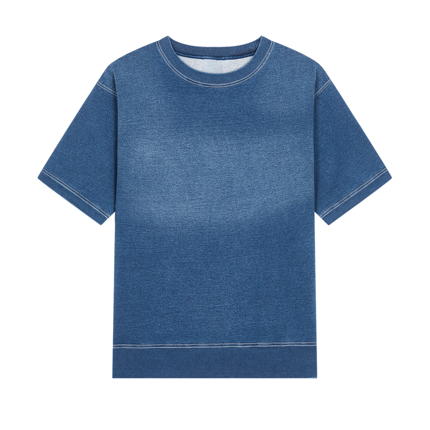 Men's Cotton Tannin Washed Distressed Vintage Style T-Shirt