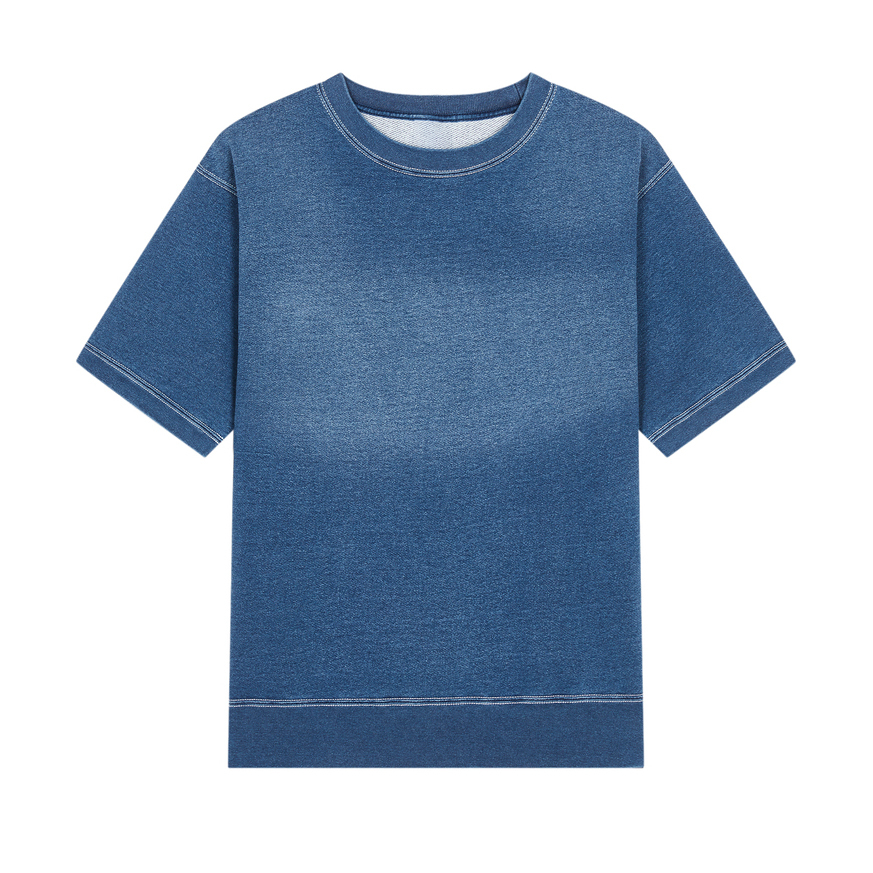 Men's Cotton Tannin Washed Distressed Vintage Style T-Shirt