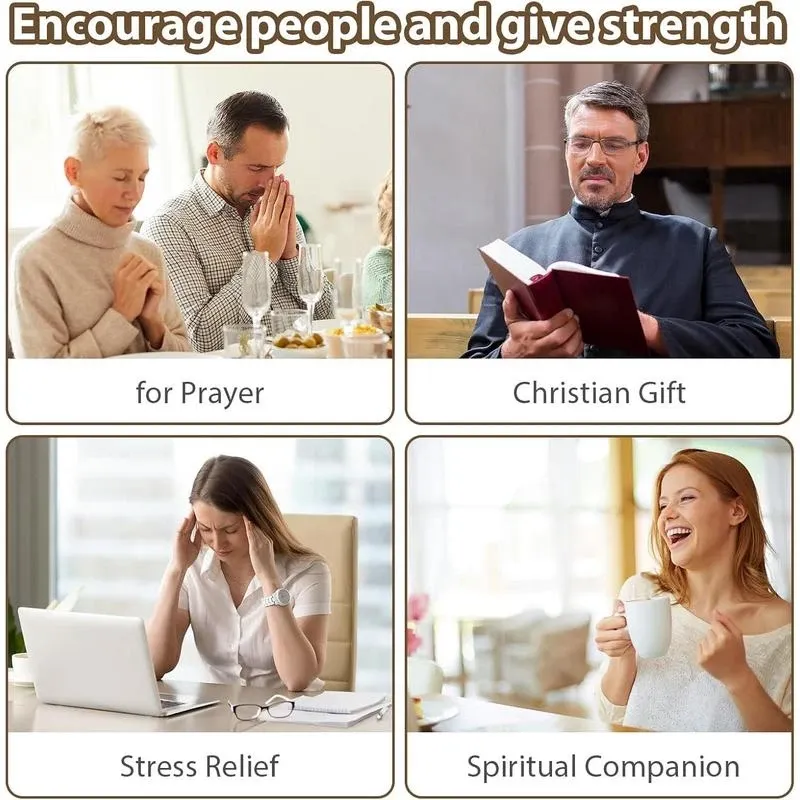 Cross My Heart Wooden,Small Wooden Crosses for Pocket Prayers, Encouragement Gift, Fingertip Stress Relief Gifts Christmas Gift Decor Religious