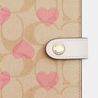 Cothtach Carnet en toile Signature avec imprimé cœur