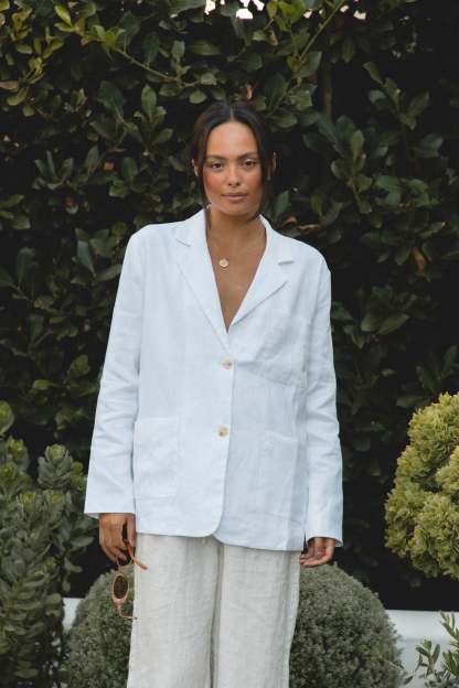 Seaside Soire Linen Blazer