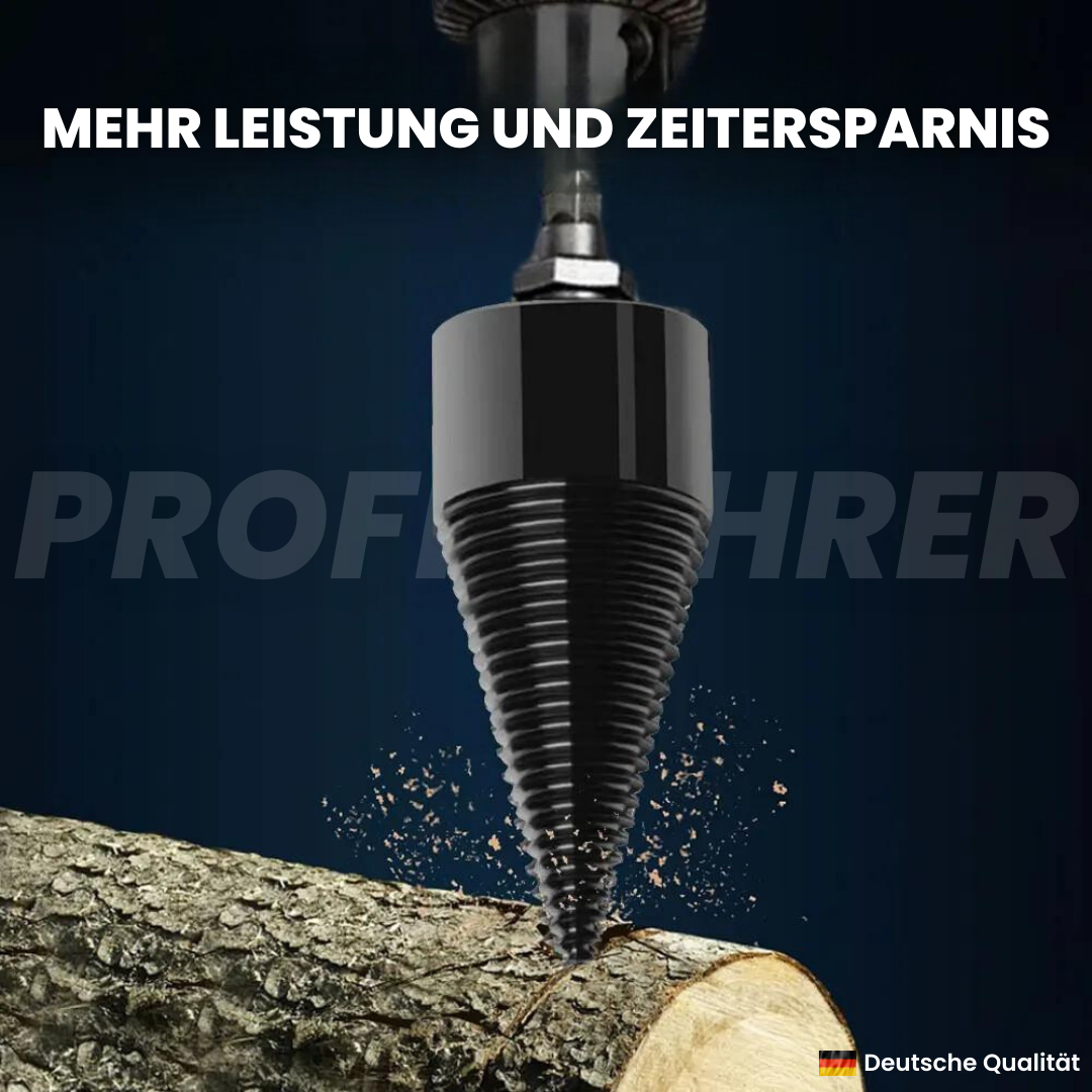 Profibohrer - Teilt Holz in wenigen Sekunden