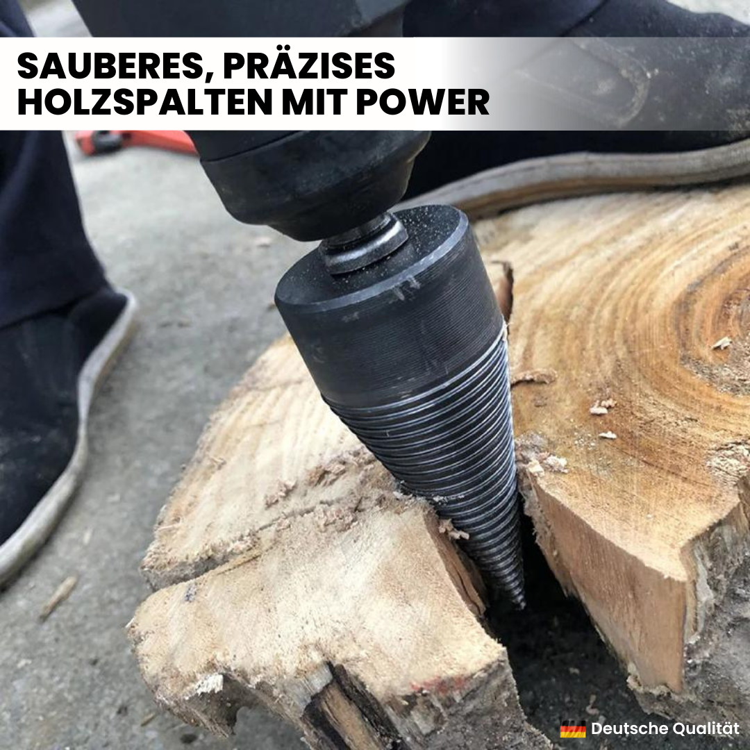 Profibohrer - Teilt Holz in wenigen Sekunden