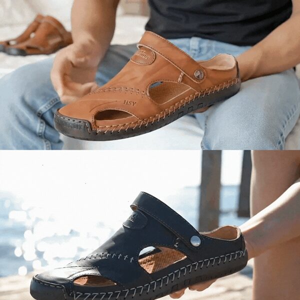 Orthopädische Ledersandalen