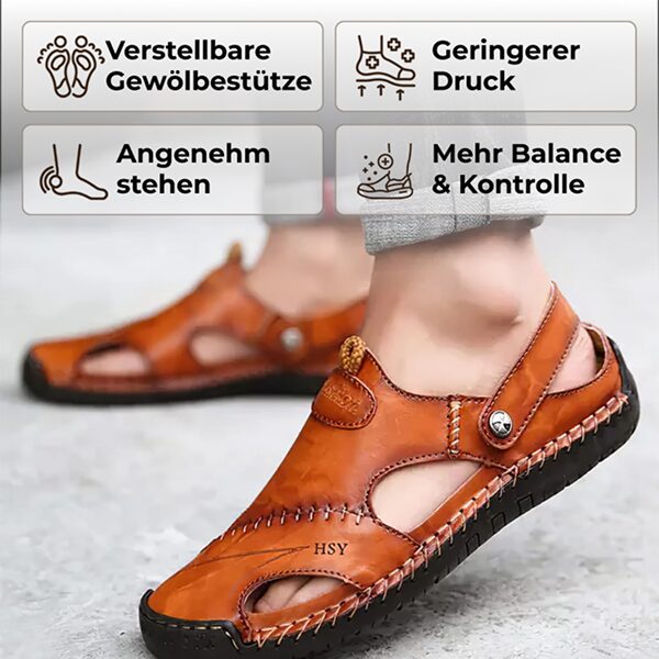 Orthopädische Ledersandalen