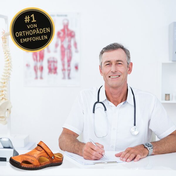 Orthopädische Ledersandalen