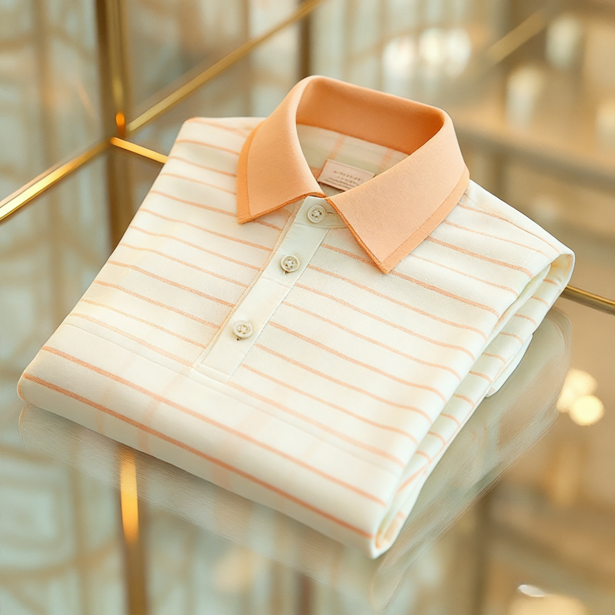 Men's Business Casual Button Short Sleeve Polo Shirt