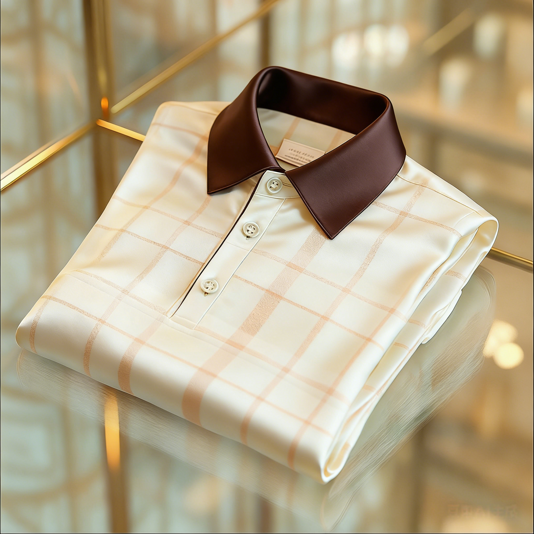 Men's Business Casual Button Short Sleeve Polo Shirt