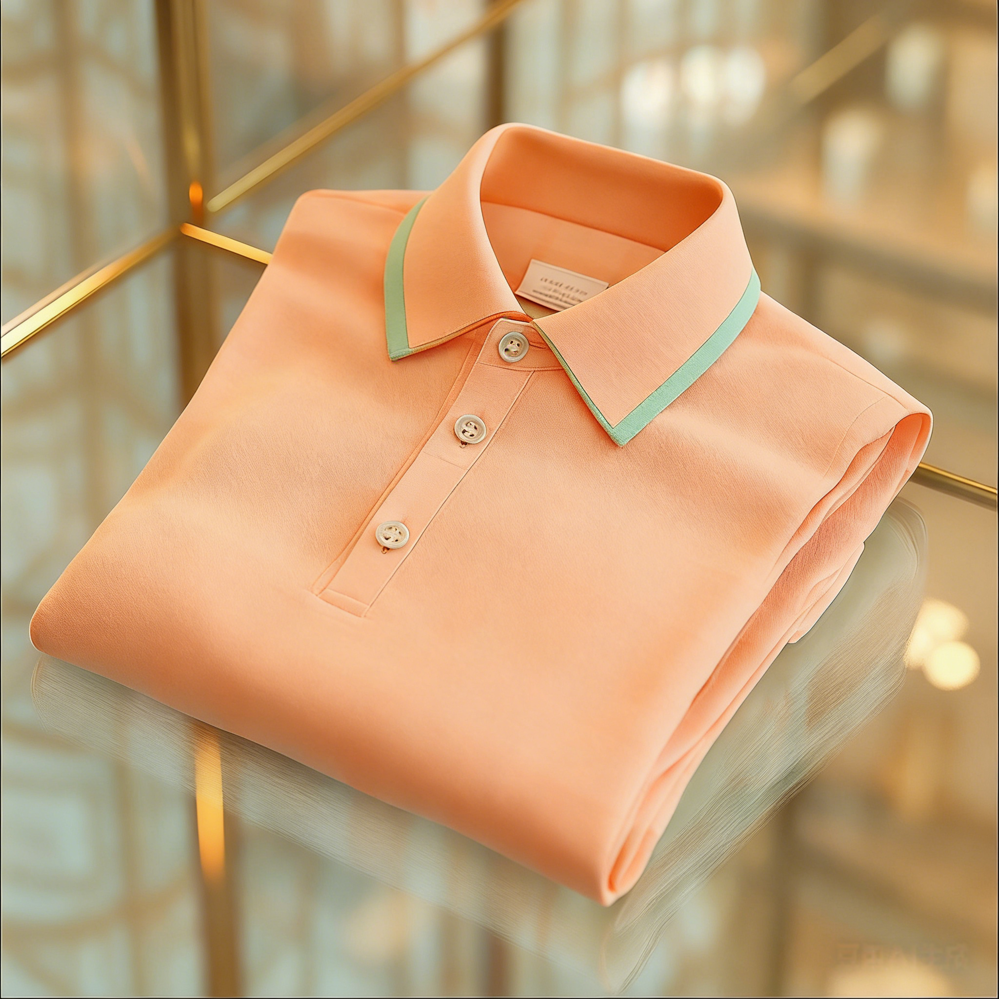 Men's Business Casual Button Short Sleeve Polo Shirt