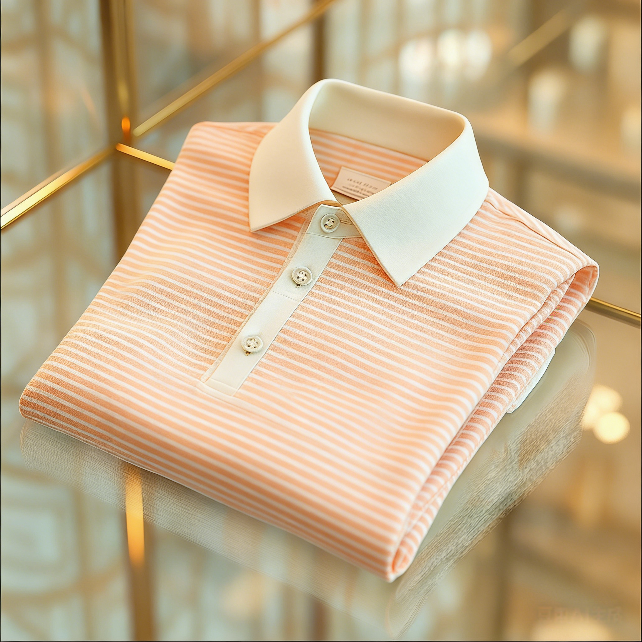 Men's Business Casual Button Short Sleeve Polo Shirt