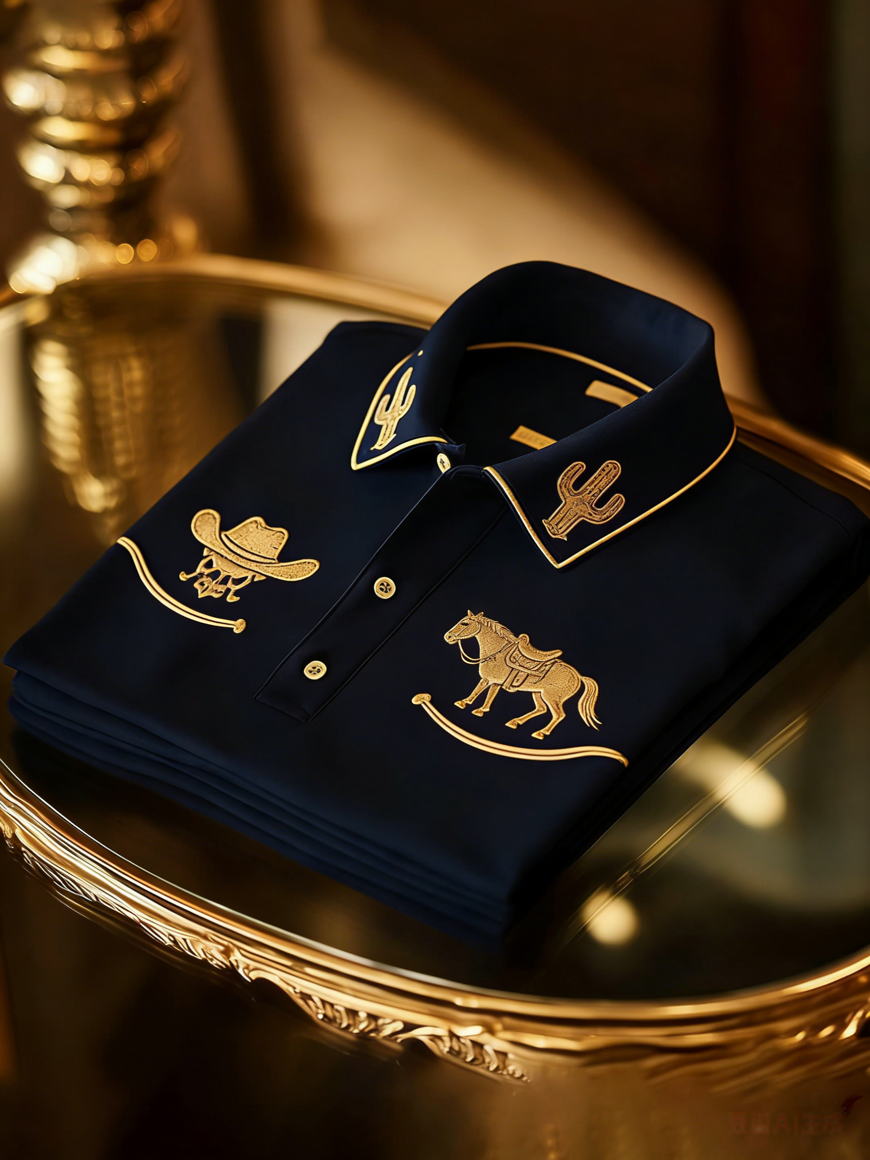 Men's Business Casual Button Short Sleeve Polo Shirt