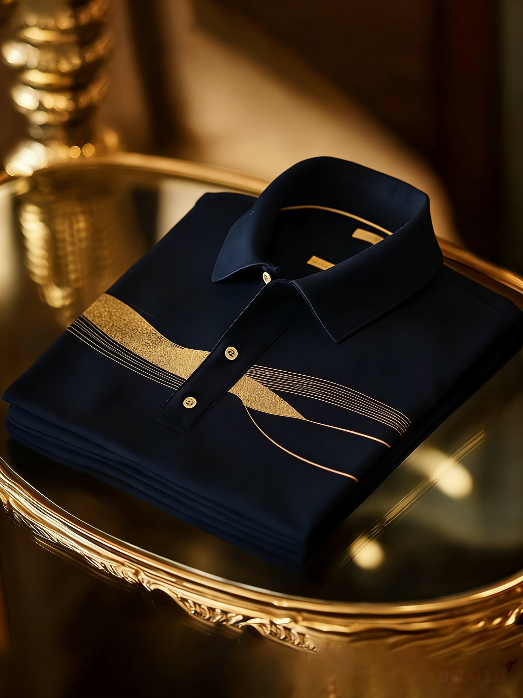 [Copy]Men's Business Casual Button Short Sleeve Polo Shirt