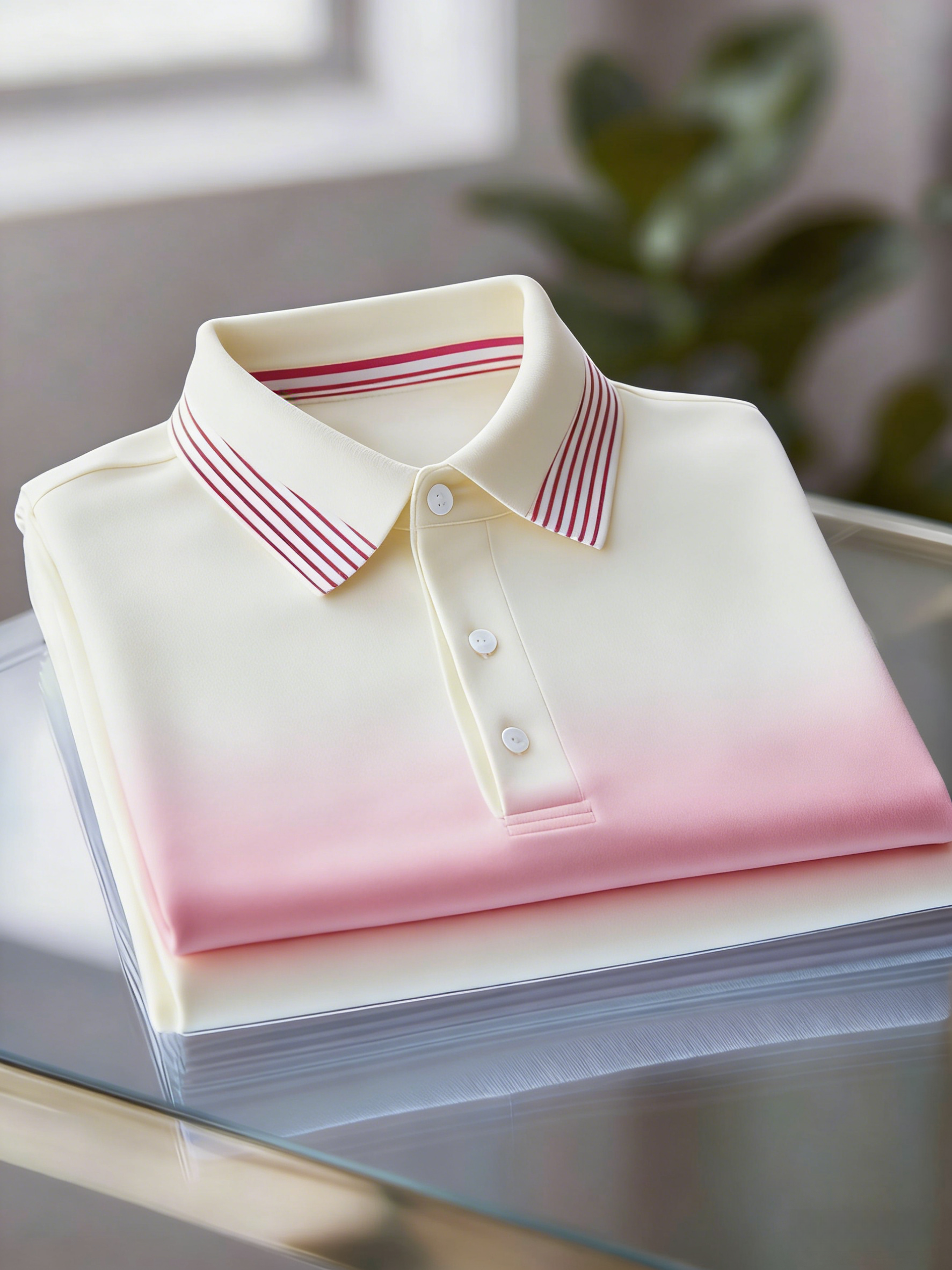 Men's Business Casual Button Short Sleeve Polo Shirt